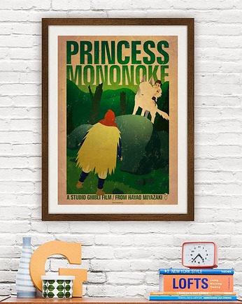 Plakat Princess Mononoke - Ghibli, minimalmill