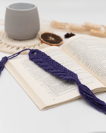 Zakładka do książki Fioletowa, wu handmade