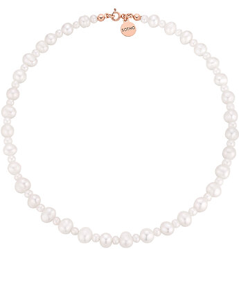 Naszyjnik z różowego złota z pereł naturalnych, SOTHO