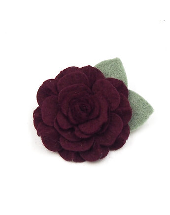 Spinka do włosów kwiatek  Camelia burgund, Momilio