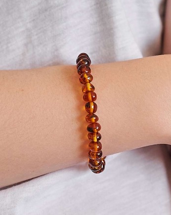 Bransoletka z bursztynu naturalnego elastyczna, AmberMal