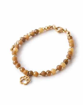 PAWS bransoletka z kamieni - topaz - łapka, Greenmoon Handmade