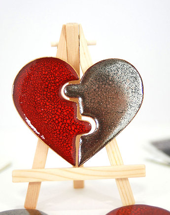 Magnes serce - dwie połówki do pary, 10FingersArt