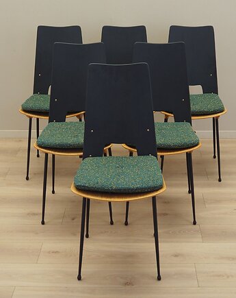 Komplet sześciu krzeseł, lata 50, Carlo Ratti, Legni Curva, Przetwory design