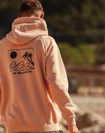 HOODIE Powder Pink Sun Comes Up For You, Slowhop wear