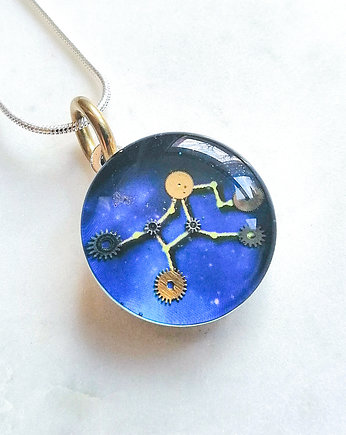 Wisiorek srebrny - Drobiny Siebie zodiak "Panna", DROBINY CZASU