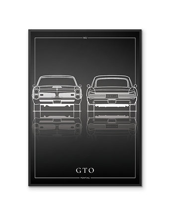 Plakat Motoryzacja - Pontiac GTO '67, Peszkowski Graphic