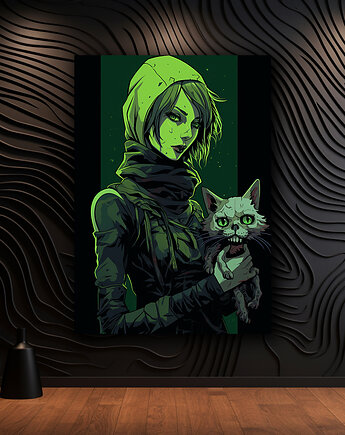 Portret Czarownicy - Plakat - Druk - Czarownica, Wiedźma, Halloween #16, Black Sapphire Art