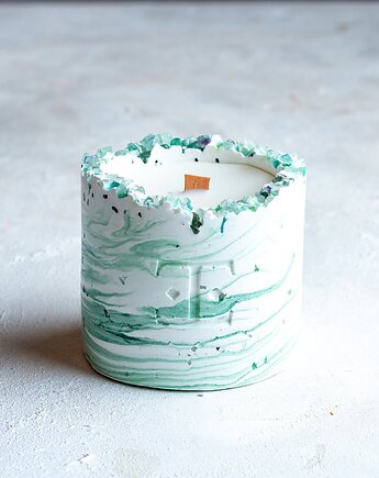 Mała świeca (150g) Mystic Green Gemstone, Esti