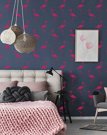 Powtarzalny szablon malarski /FLAMINGOS, Szablony Nakleo
