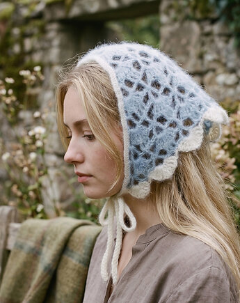 Lekka chusta z moheru i jedwabiu błękitna, OTULIBABKI