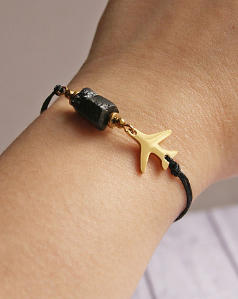 Dla PODRÓŻNICZKI - ochronna bransoletka, kaktusia