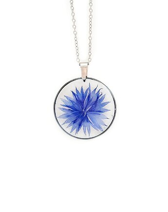 Naszyjnik z kwiatami, prezent dla babci, Colie