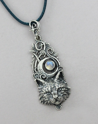Księżycowy kot - z kamieniem księżycowym, Drakonaria