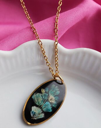 Naszyjnik z turkusową gipsówką, Kwiatostany