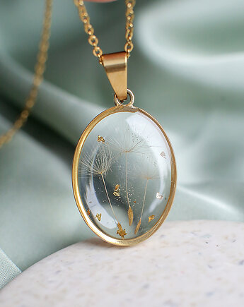 Wisiorek z rzęsek dmuchawca