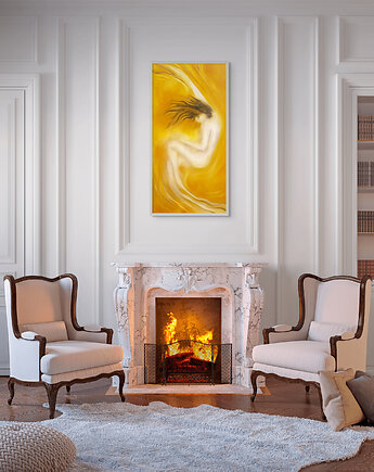 Obraz olejny na płótnie, kobieta, Lenart View