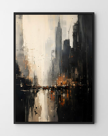 Plakat Abstrakcja Dark City v2, HOG STUDIO