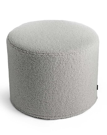 Szara okrągła pufa Cozy 45x35, Poduszkowcy