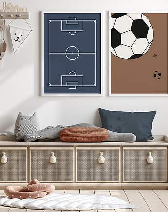 Plakat dla dzieci Soccer Ball, Humpty Dumpty Room Decoration