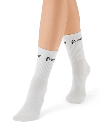 Skarpetki do jogi/pilates/fitness IDEAL GRIP - pearl grey, Moonholi