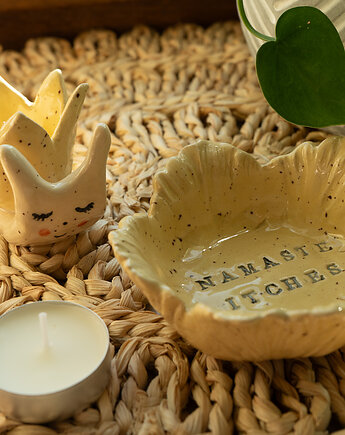 Ceramiczny świecznik na tealighty kpl 2 szt handmade, Agnieszka Szehyńska Ceramika