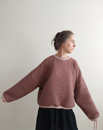Bluza Wafel "W_02" orzech, madebyjokpa