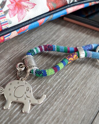 Brelok  do kluczy BOHO AZTEQ ZE SŁONIEM, Beezoo