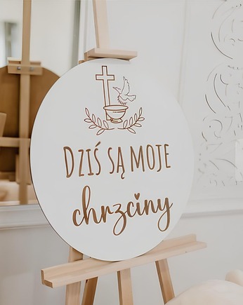 Grawerowana Tablica Powitalna na Chrzest Święty, Wendy C&G