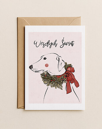 Kartka świąteczna z pieskiem, Mint In Paper