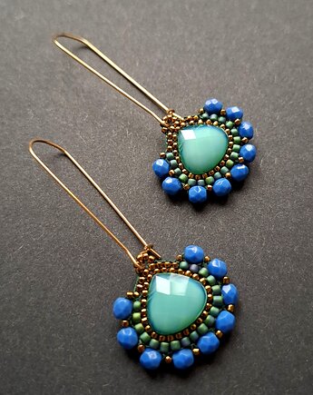 Kolczyki w szkle kolorowym no1, Motywator Eweliny