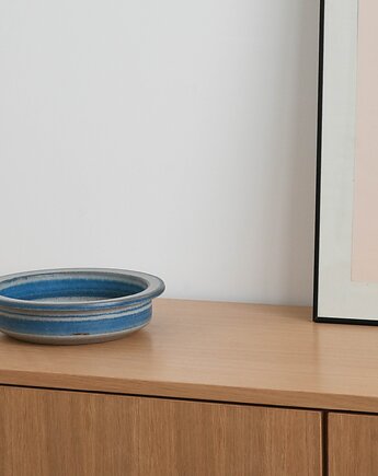 Misa ceramiczna błękitna, duński design, lata 60,  MA&S, Marianne Starck, Przetwory design