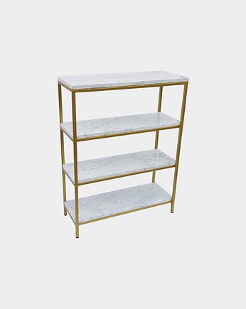 Regał Marmurowy Gold 6 blatów + dwie półki, PANADA modern tables
