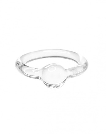 Szklany pierścionek z kulką, Joanna Muzyka Studio