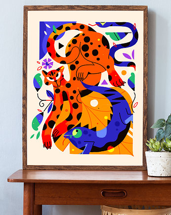 Plakat Jungle, Magdalena Kozlicka