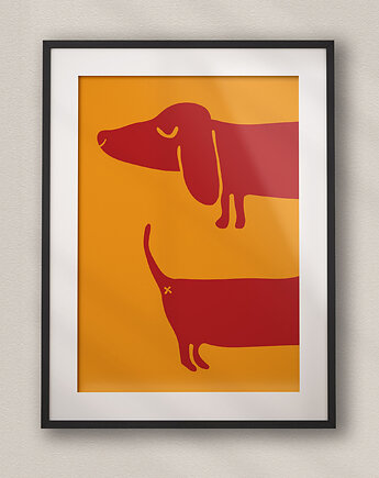 Minimalistyczny plakat Jamnik, DAPIDOKA