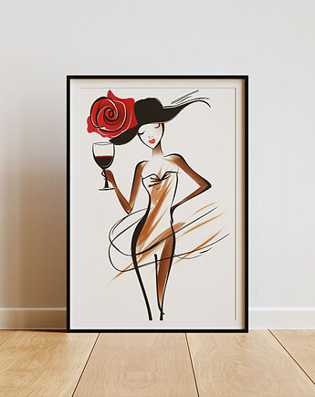 Plakat - Just a sip of wine, Harry Monkey