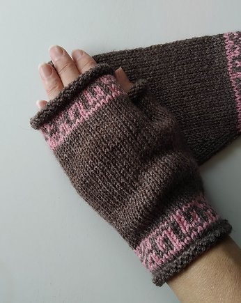 Rękawiczki mitenki Fire Isle, Sparklyyarn