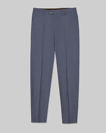 Spodnie do zestawu levone niebieski slim fit, BORGIO