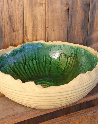 Ciekawa Umywalka, umywalka ceramiczna, łazienkowa, gliniana, Ceramika Nastawka