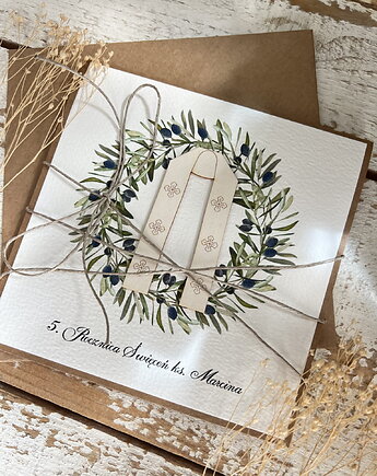 Kartka z okazji rocznicy święceń kapłańskich dla księdza, sorte