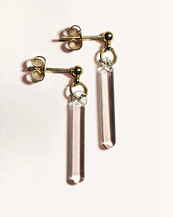 Szklane kolczyki linie - krótkie Line", Joanna Muzyka Studio