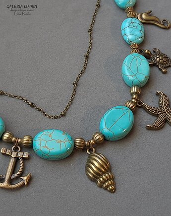 Morskie opowieści. Marine style na topie Zabawny naszyjnik handmade Prezent, Galeria Limart