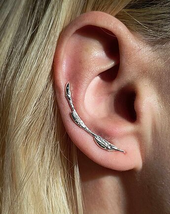 Kolczyk- nausznica GAŁĄZKA Długa prawe ucho