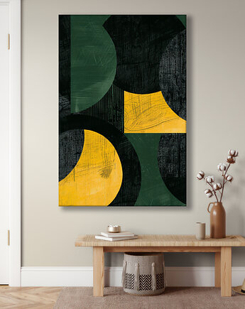 Geometria natury - Obraz na płótnie - Druk Blejtrama, Minimalizm, Loft #5, Black Sapphire Art