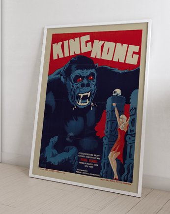 Plakat Vintage Retro King Kong, ZAMIŁOWANIA - Fajne prezenty
