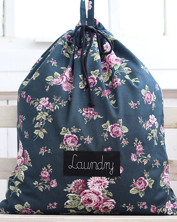Wisząca torba na pranie w kwiaty, styl angielski, BalticBags