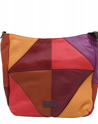 Torebka damska klasyczna skórzana na ramię oryginalna szeroki pasek OLIVKA, Olivka Warsaw