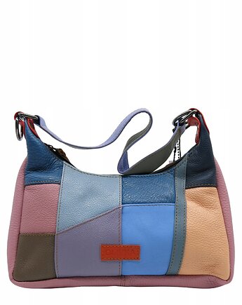 Torebka damska na ramię kolorowa skórzana wygodna zero waste OLIVKA, Olivka Warsaw