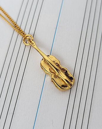 SKRZYPCE- naszyjnik srebro złocone 24K, ISSI Jewelry